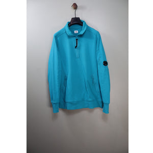 C.P. Company Aqua Blue 1/4 Zip Jumper