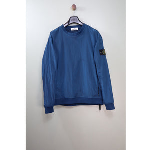 Stone Island Blue Nylon Metal Jumper