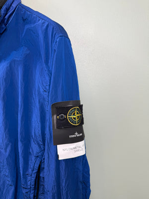 Stone Island Blue Nylon Metal Tyvek Shield Jacket