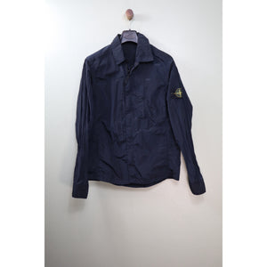 Stone Island Navy Nylon Metal Overshirt