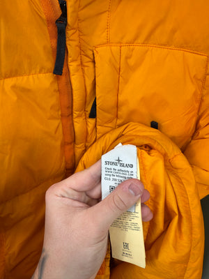 Stone Island Yellow Crinkle Reps Down Jacket