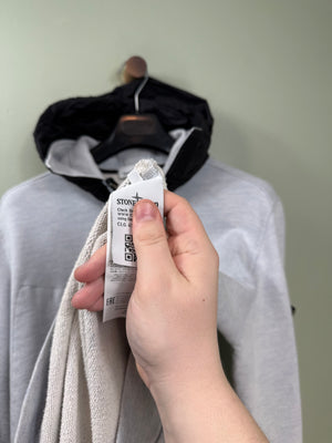 Stone Island Grey 1/2 Zip Hoodie