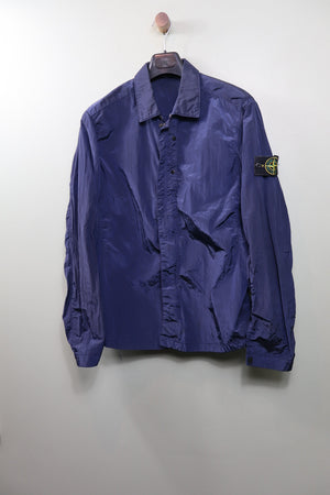 Stone Island Navy Nylon Metal Overshirt