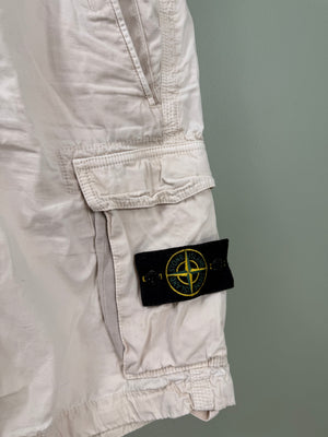 Stone Island Beige SL Cargo Shorts