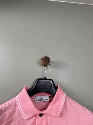 Stone Island Pink Slim Fit Polo