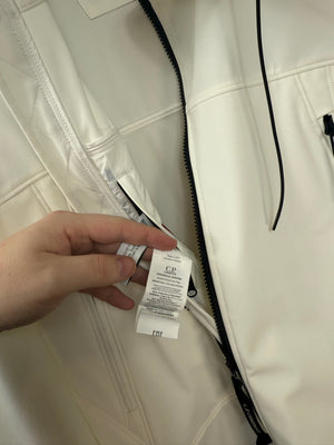 C.P. Company White Soft Shell Jacket