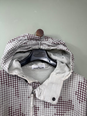Stone Island Grid Camo 1/4 Zip Hoodie