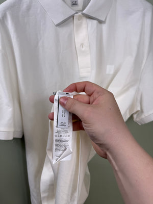 C.P. Company White Metropolis Polo