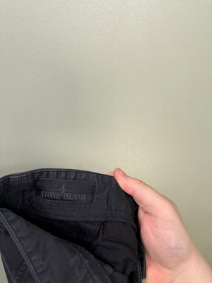 Stone Island Black CO Ghost Cargo Bottoms