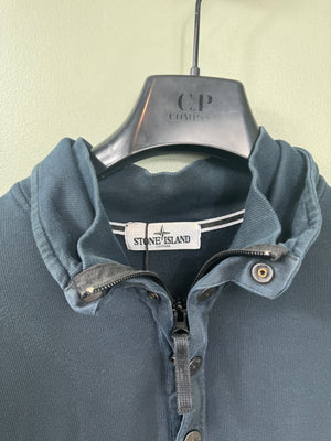 Stone Island Navy 1/4 Button Jumper