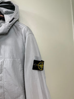 Stone Island Pastel Blue Supima Cotton Twill Jacket