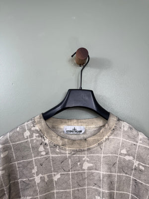Stone Island Beige Dust Grid Jumper