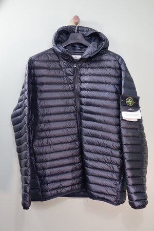 Stone Island Black Loom Woven Down Jacket