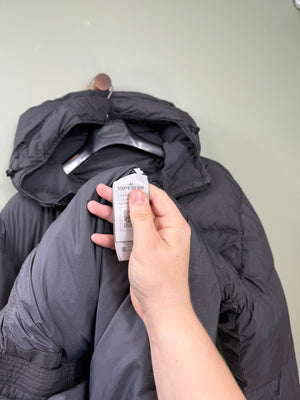 Stone Island Charcoal Grey Crinkle Reps Down Jacket