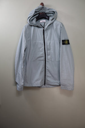Stone Island Pastel Blue Supima Cotton Twill Jacket
