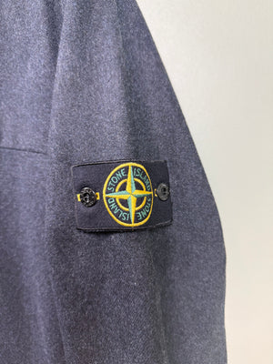 Stone Island Navy Wool Shell Jacket