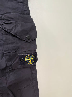 Stone Island Black RE-T Cargo Bottoms