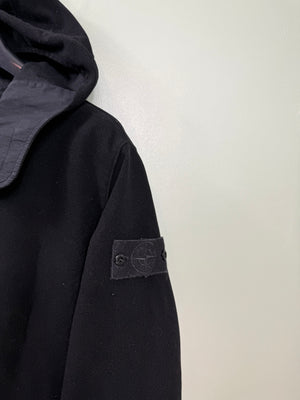 Stone Island Black Wool Ghost Smock