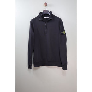 Stone Island Black 1/4 Zip Jumper