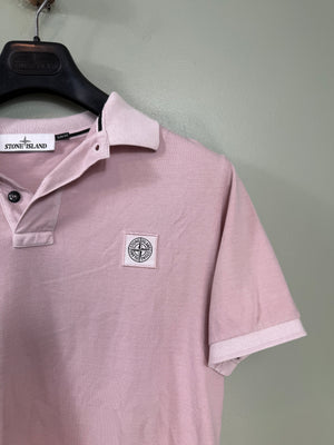 Stone Island Pink Slim Fit Polo