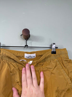 Stone Island Orange Nylon Metal Shorts