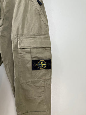 Stone Island Khaki RE-T Cargo Bottoms