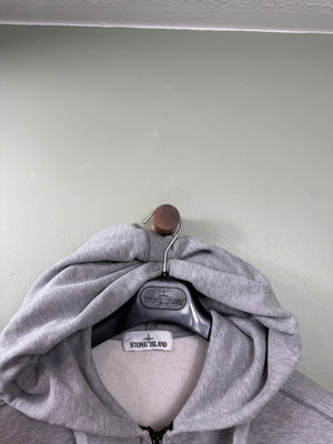 Stone Island Grey Zipped Hoodie