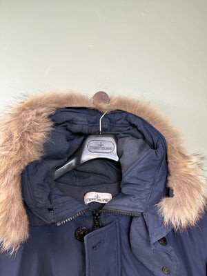 Stone Island Navy Micro Reps Down Jacket