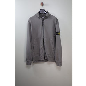 Stone Island Khaki Zipped Jumper