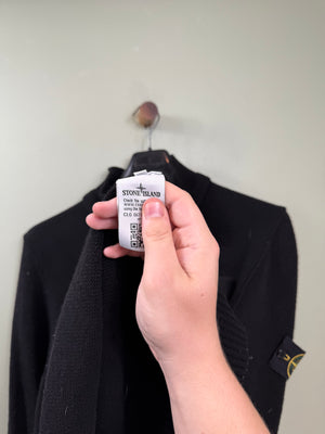 Stone Island Black 1/4 Zip Knit Jumper