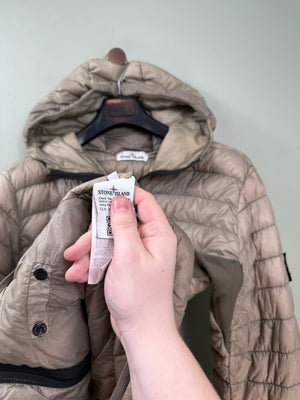 Stone Island Khaki Micro Yarn Down Jacket