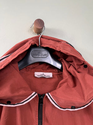 Stone Island Burnt Orange Hooded Overshirt