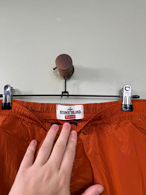 Stone Island x Supreme Orange Nylon Metal Cargo Bottoms