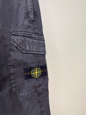 Stone Island Black RE-T Cargo Bottoms