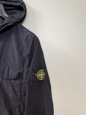 Stone Island Black Naslan Hooded Overshirt