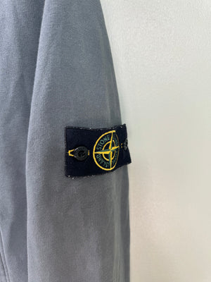 Stone Island Grey Zipped Hoodie