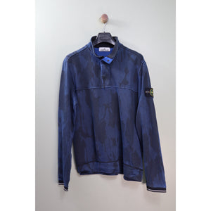 Stone Island Flowing Camo 1/4 Zip Jumper