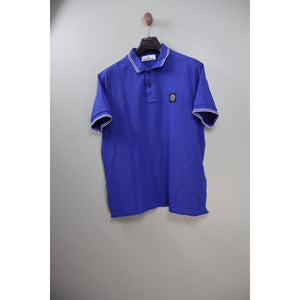 Stone Island Blue Slim Fit Polo