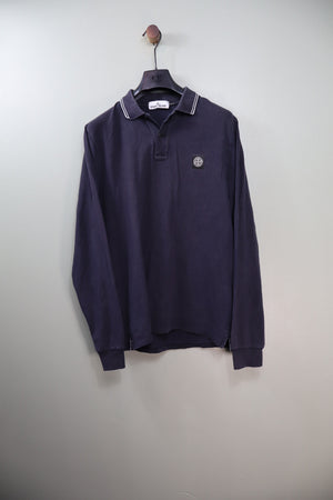 Stone Island Navy Slim Fit Polo