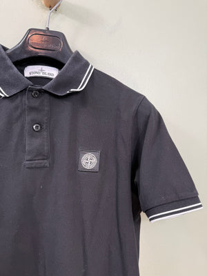 Stone Island Black Slim Fit Polo