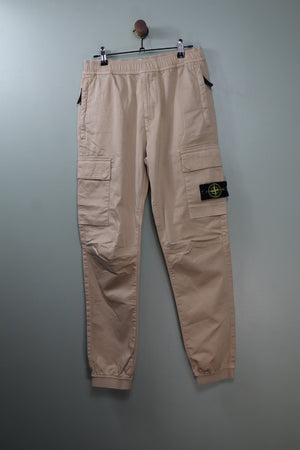 Stone Island Beige RE-T Cargo Bottoms