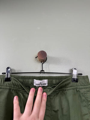 Stone Island Green RE-T Cargo Bottoms