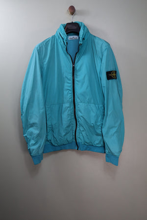 Stone Island Aqua Blue Crinkle Reps Jacket