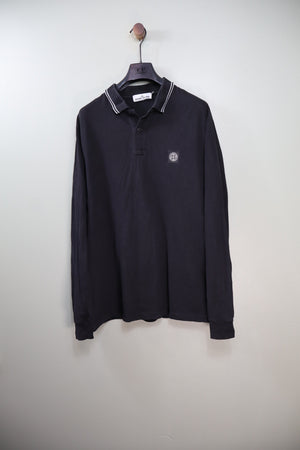 Stone Island Black Slim Fit Polo