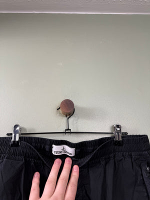 Stone Island Black RE-T Cargo Bottoms
