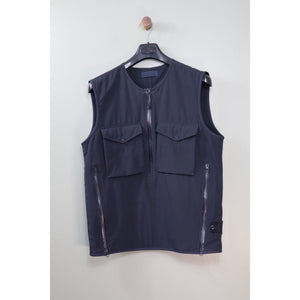 Stone Island Navy Ghost Polyester Stretch Gilet