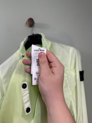 Stone Island Pastel Green Crinkle Reps Jacket