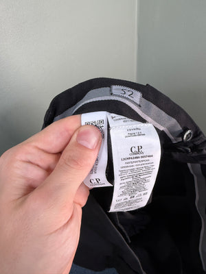 C.P. Company Black Cargo Bottoms