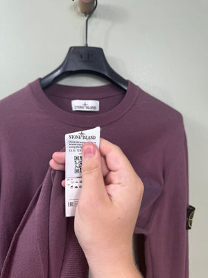 Stone Island Purple Knit Jumper
