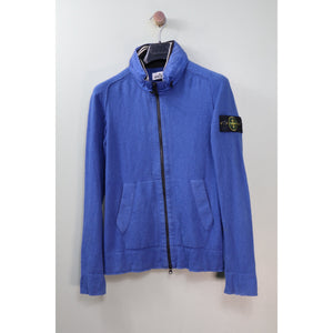 Stone Island Blue Zipped Jumper